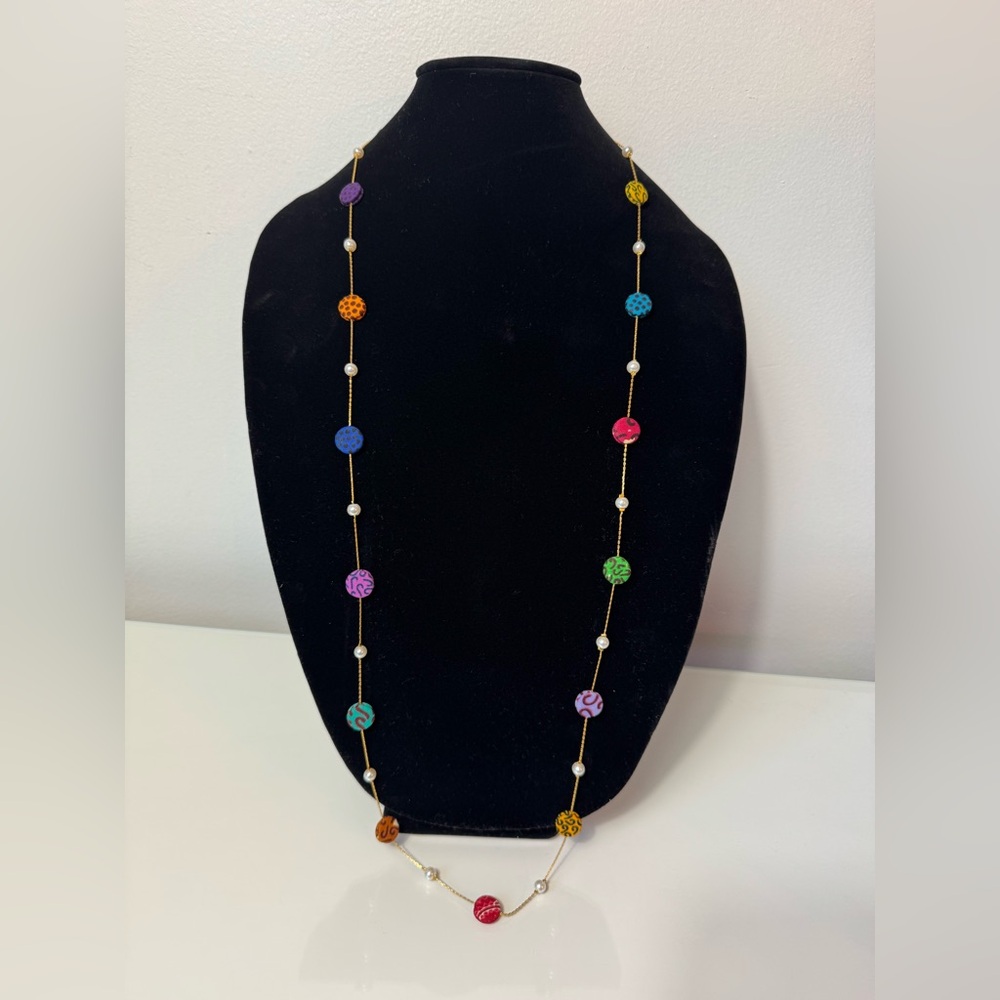 Long colorful necklace